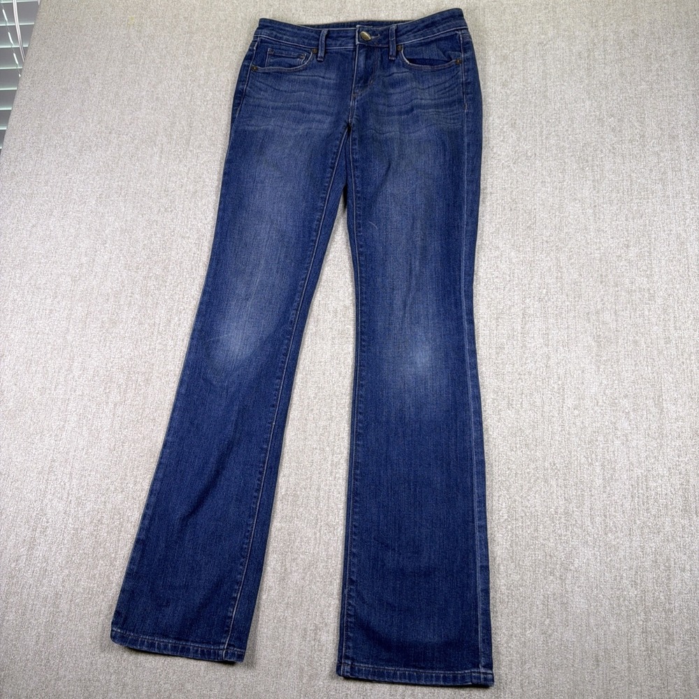 Ann Taylor Loft‎ Curvy Sexy Bootcut Jeans Size 0 / 25 Dark Wash Denim
